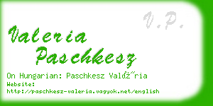 valeria paschkesz business card